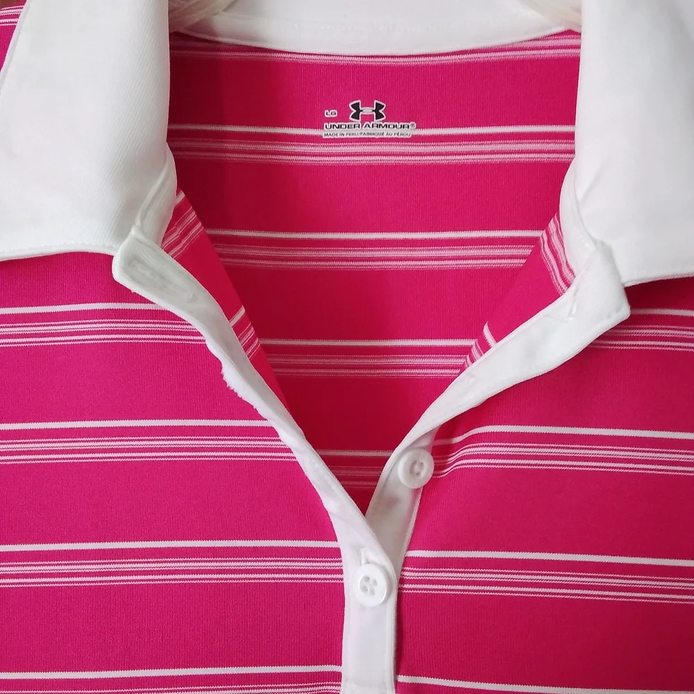 Under Armour Pink & White Athelic Tank Top… - Picture 4 of 7